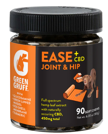 Photograph of product: Edibles | Green Gruff | Ease + CBD | Joint & Hip | 90ct