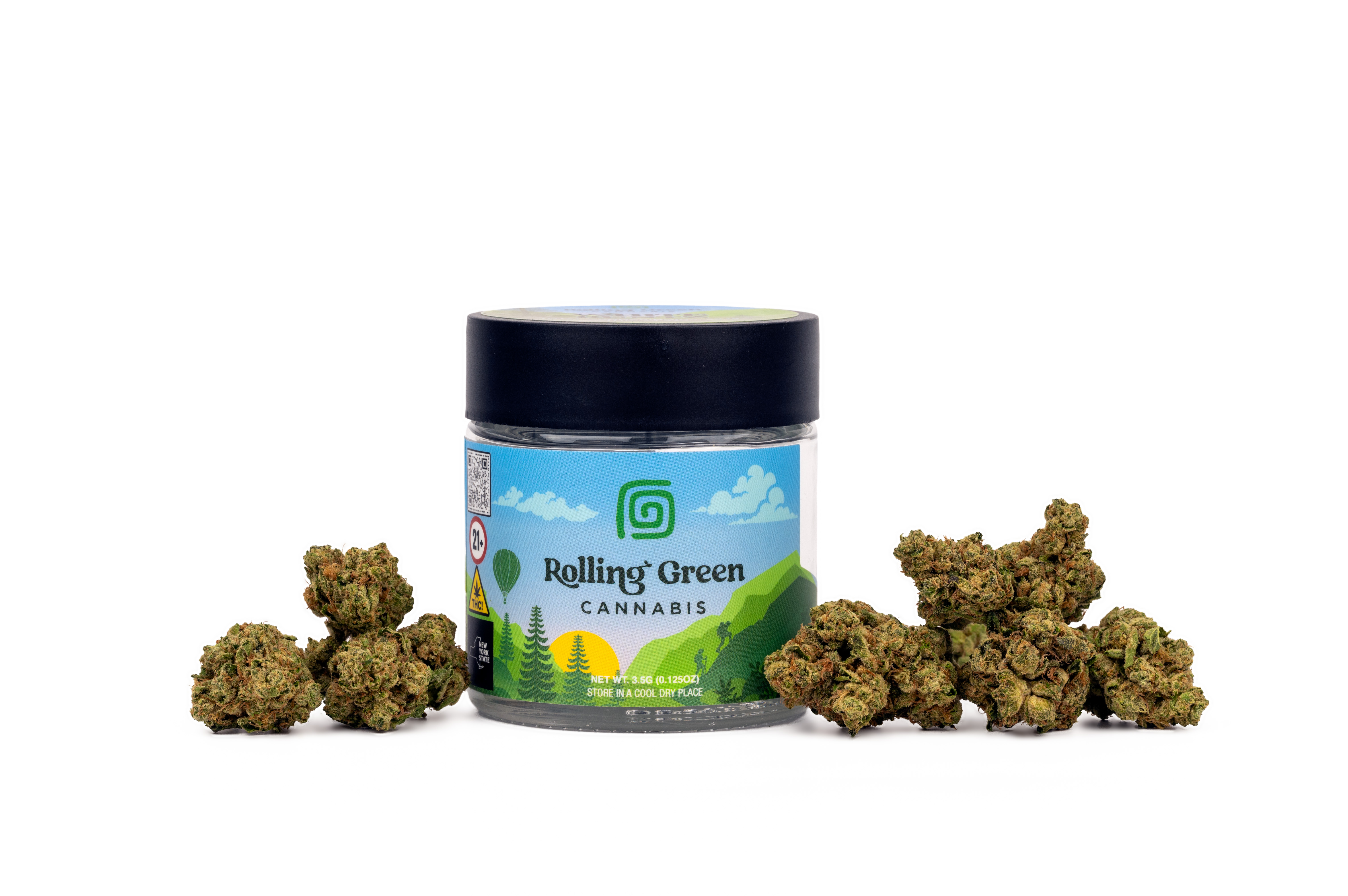 Photograph of product: Rolling Green Oui'd - Flower - Vanilla Funk - 3.5g