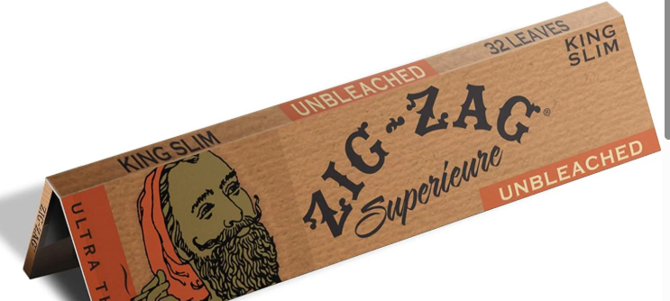 Photograph of product: Zig Zag Unbleached King Size Rolling Papers