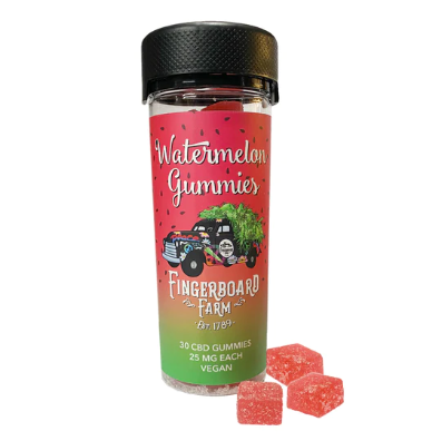 Photograph of product: Fingerbaord Farm | 750mg Watermelon Sugar Gummies | 30ct - High CBD