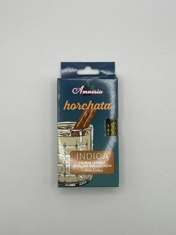 Photograph of product: AMNESIA | VAPE CART | 1G | HORCHATA