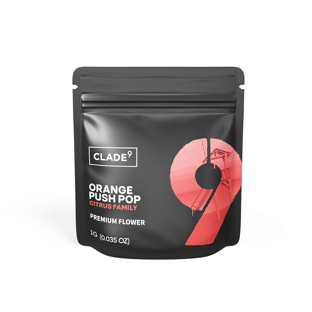 Photograph of product: Clade9 Orange Push Pop - 1g