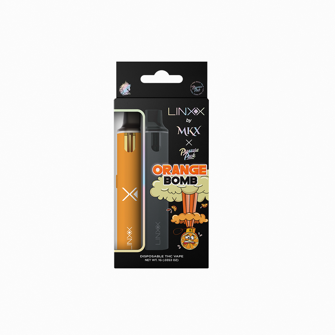 Photograph of product: LINXX Disposable Vapes - Orange Bomb - Sativa