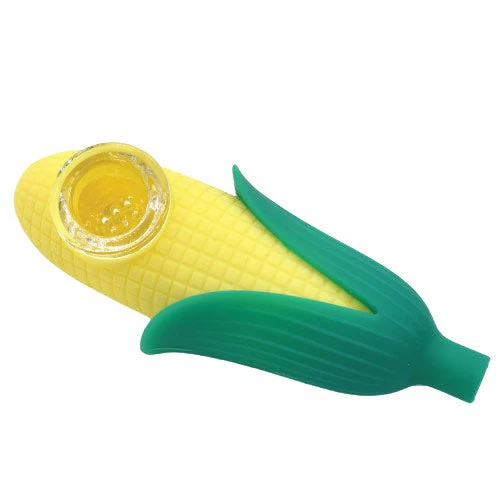 Photograph of product: Glass | 4.5" Corn Cob Silicone Hand Pipe | MERCH
