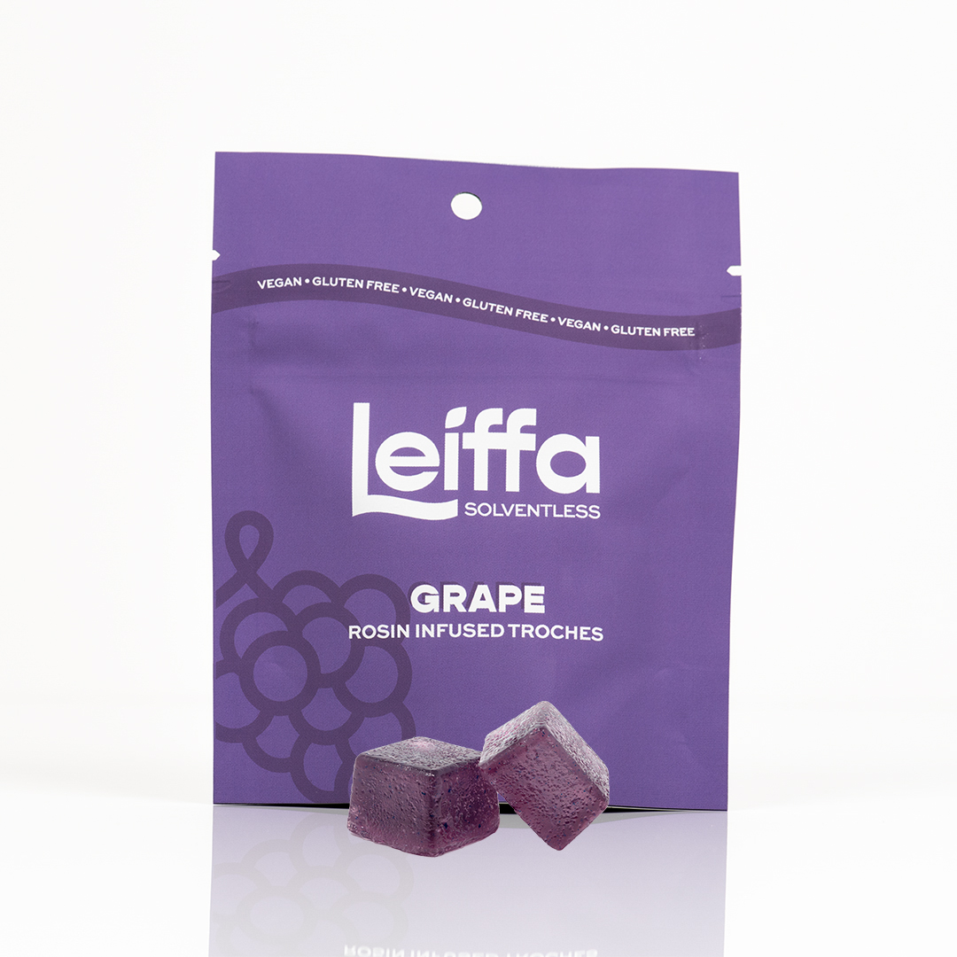 Photograph of product: Grape | Live Rosin Troche | 50mg/10pk
