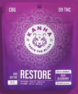 Photograph of product: Acai Blueberry | 1:2 | THC:CBG | Fast-Acting | 100mg