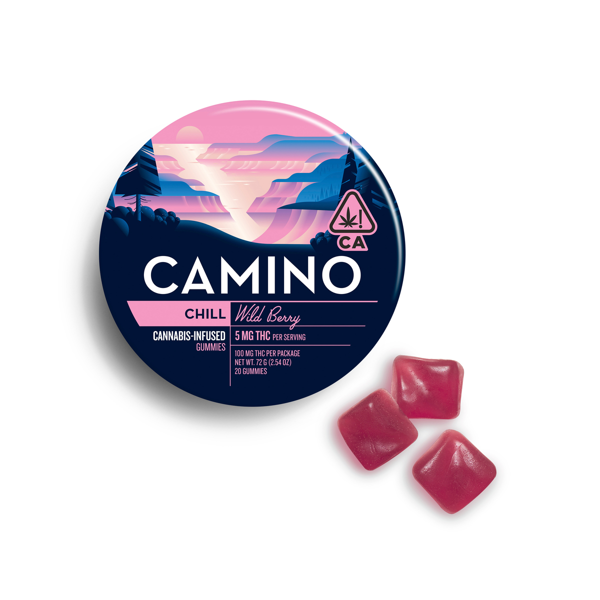 Photograph of Product: Camino 'Chill' Wild Berry Gummies [20pk]