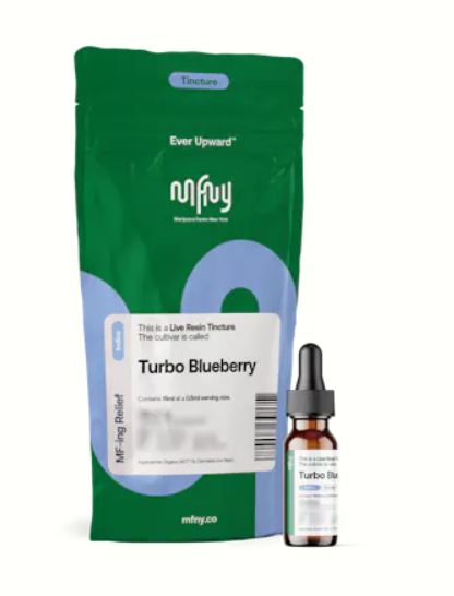 Photograph of product: MFNY | Turbo Blueberry | Live Resin Tincture | 350mg