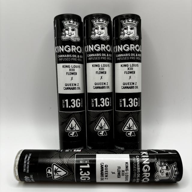 Photograph of product: King Louis XIII x Queen Z 1.3G - Infused Preroll