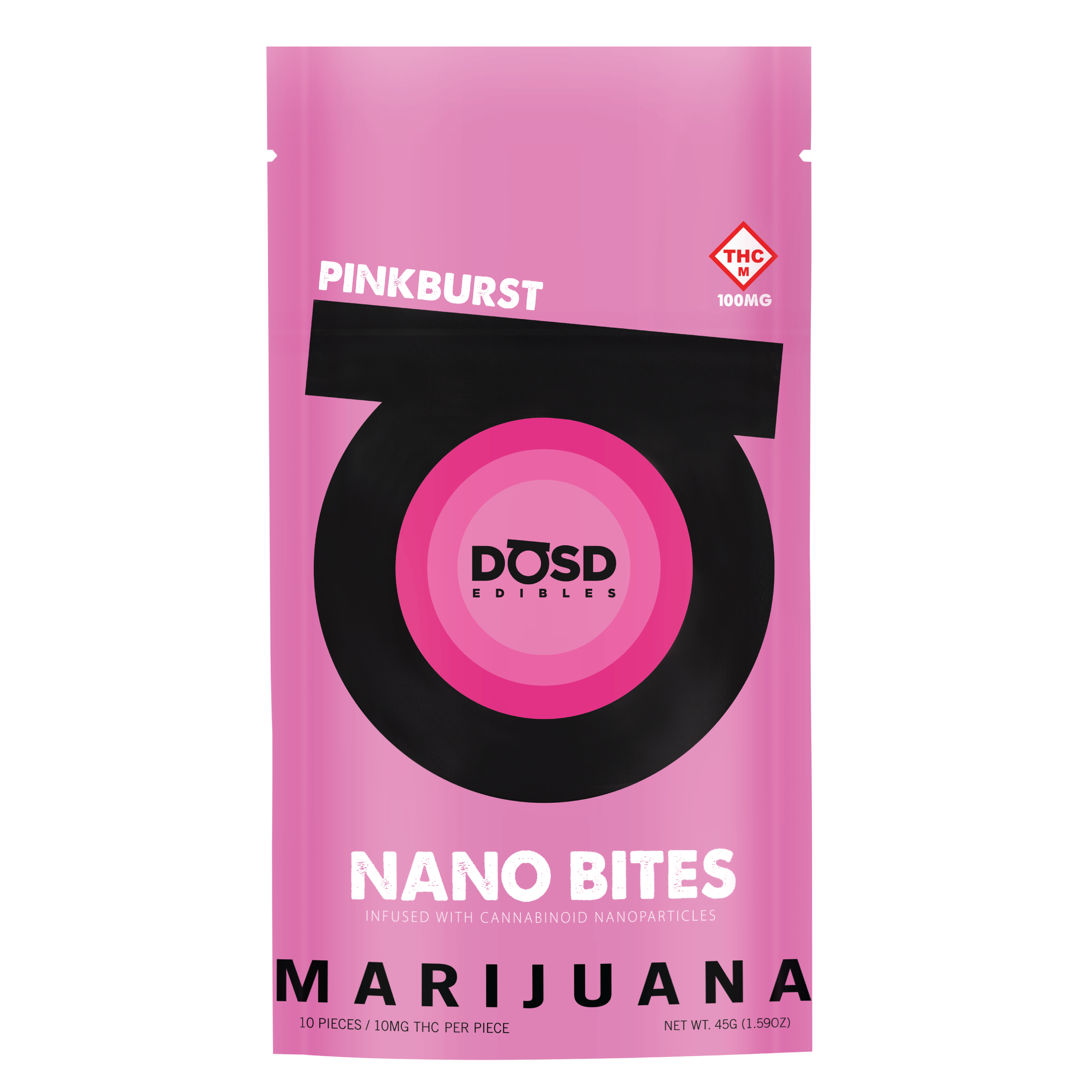 Photograph of product: Pinkburst Nano Bites (100mg)