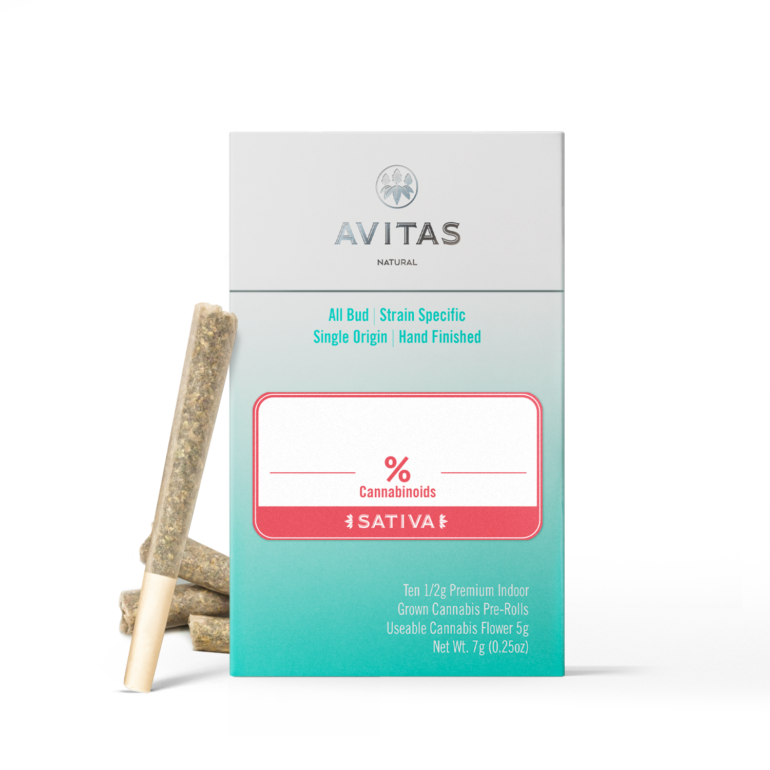 Photograph of product: AVITAS - PREROLL - 0.5G x 10 - Oui'd - YOSHI KUSH