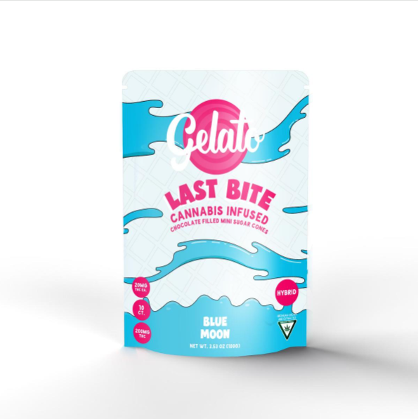 Photograph of product: Blue Moon | Mini Sugar Cones | 20mg x 10pk | Last Bite