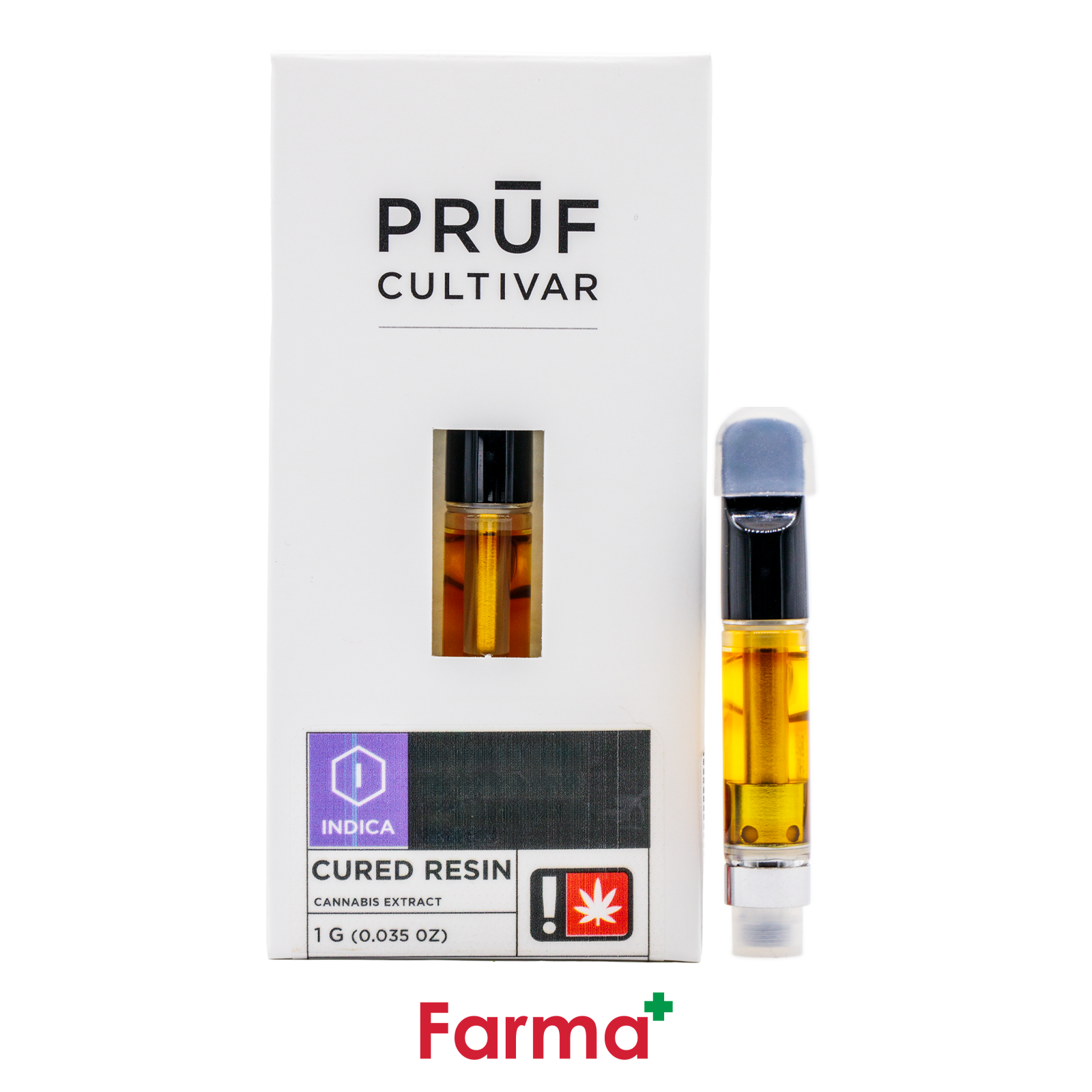 Photograph of product: Pruf Cultivar Designer Bananas Cured Resin Cartridge 1g | B1