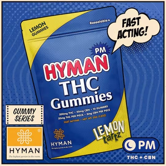 Photograph of product: Hyman - Lemon Tartz 200mg PM Gummies