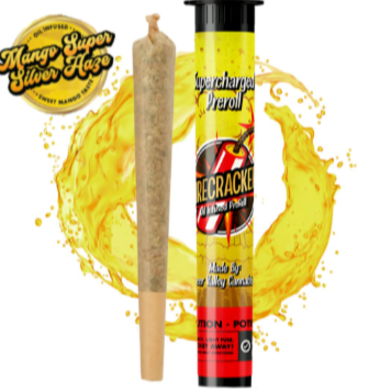 Photograph of product: Firecracker Mango Super Silver Haze Infused Preroll