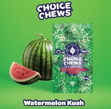 Photograph of product: Watermelon Kush | 20mg x 10pk | Choice Chews