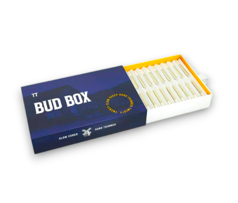 Photograph of product: au chocolat Burger Bud Box Pre Rolls 56pk