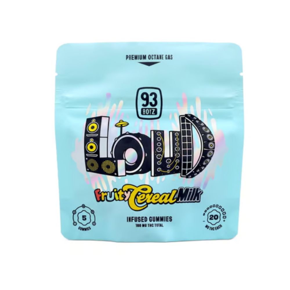 Photograph of product: 93 Boyz | LOUD Fruity Cereal Milk 5pk | 100mg