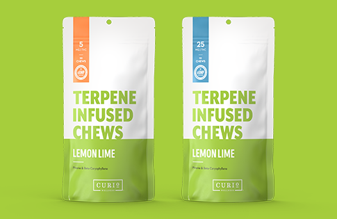 Photograph of product: Curio Terp Chews (50mg) 10ct Lemon Lime Hybrid
