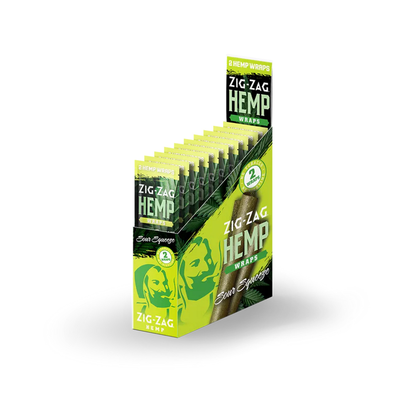 Photograph of product: Zig-Zag - Terp Infused Hemp Wraps - Sour Squeeze- 2pk