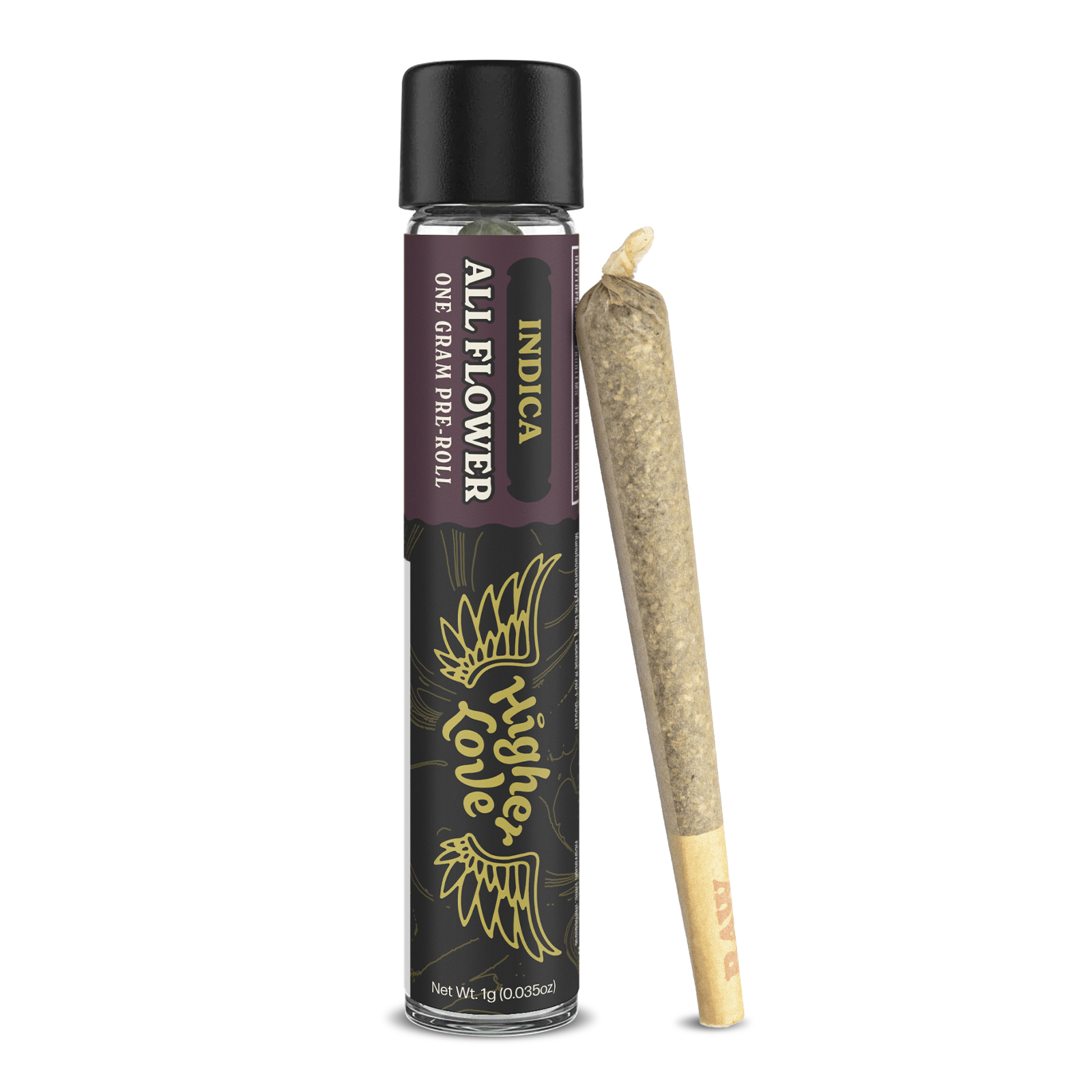 Photograph of product: Higher Love Sherbet Swirl Oui'd All-Flower Pre-Roll | 1g