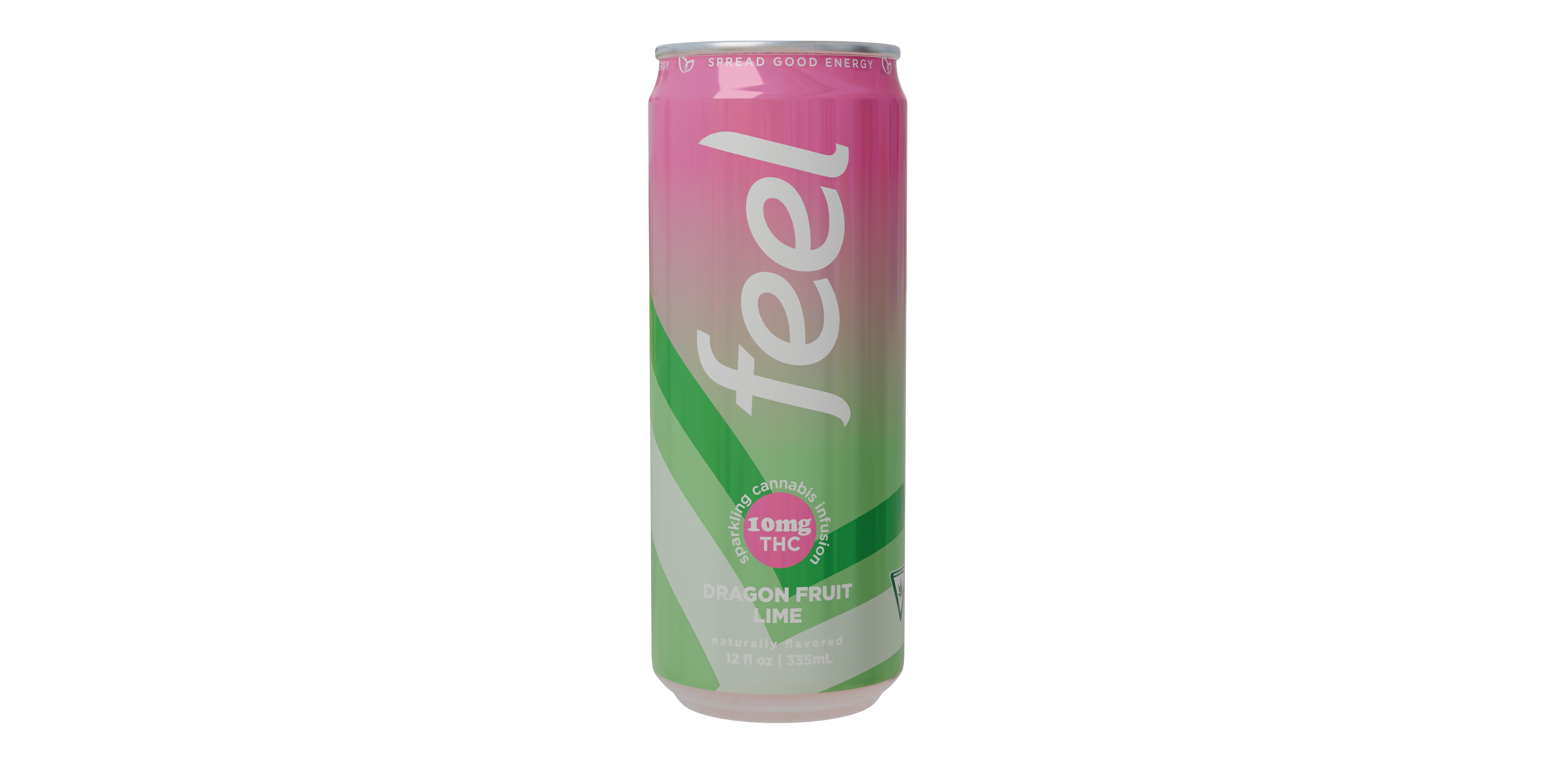 Photograph of product: Feel Energy 10mg TH-oui Seltzer - Dragonfruit Lime