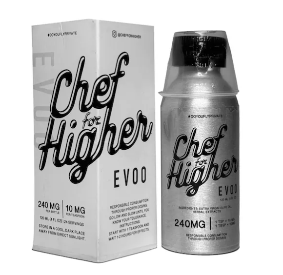 Photograph of product: Extra Virgin Olive Oil - 240mg - Chef for Higher
