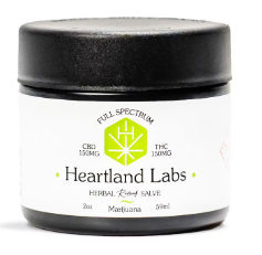 Photograph of product: 1:1 TH-oui/CBD Herbal Releaf Salve - Heartland Labs - 150mg