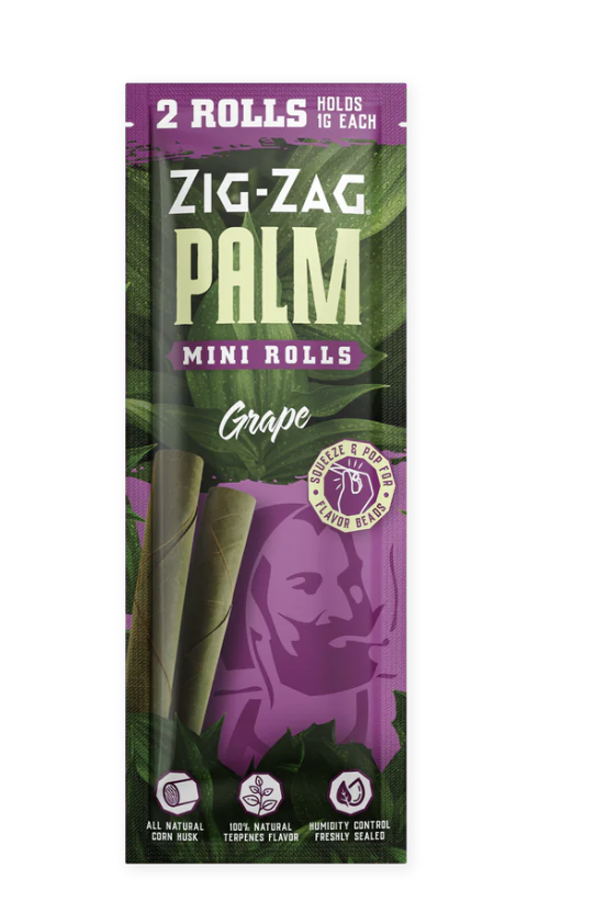 Photograph of product: ZIG-ZAG MINI ROLLS GRAPE