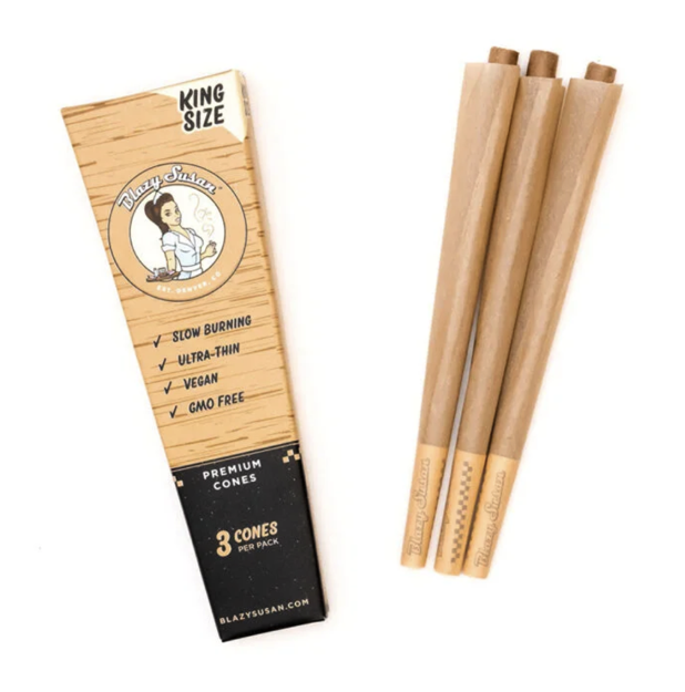 Photograph of product: Blazy Susan Unbleached Cones 3 pack King Size