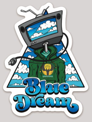 Photograph of product: LRP Cultivar Sticker - Blue Dream (TAX INCLUDED)