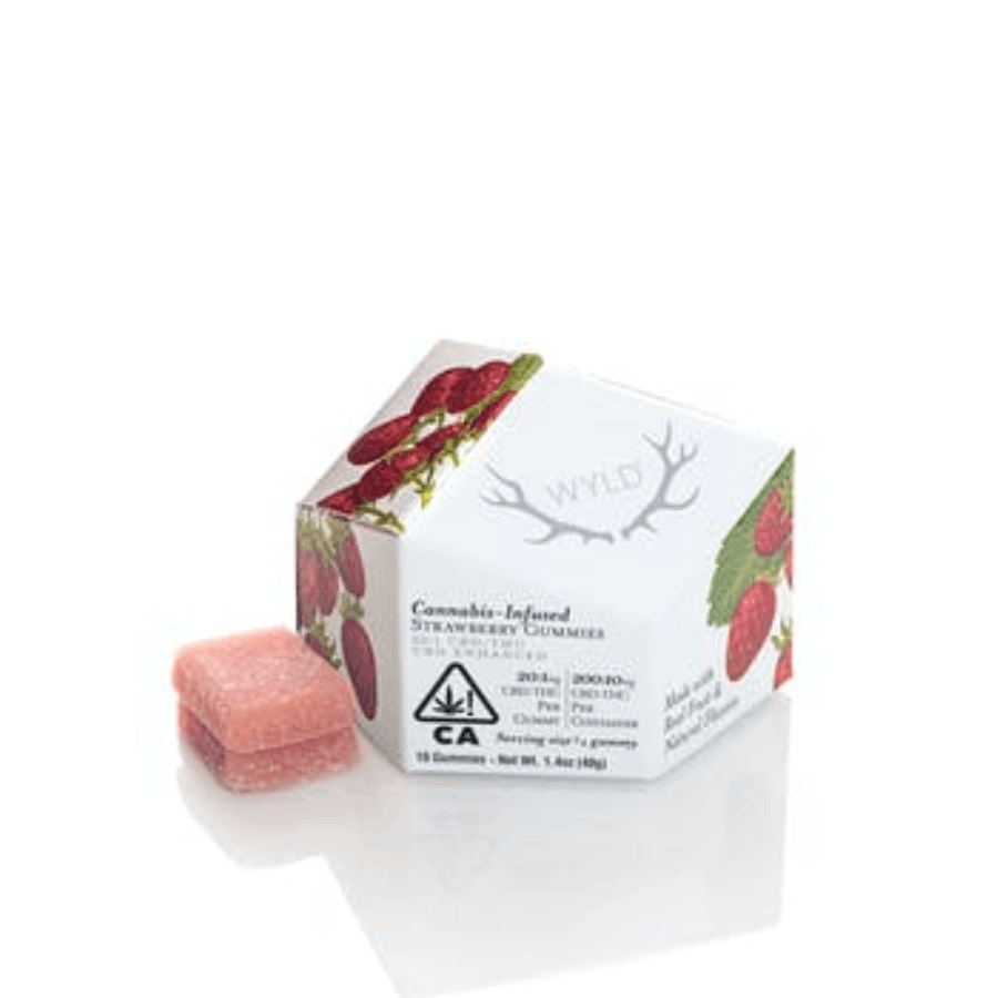 Photograph of product: Wyld Strawberry Gummies (20:1) - Recreational