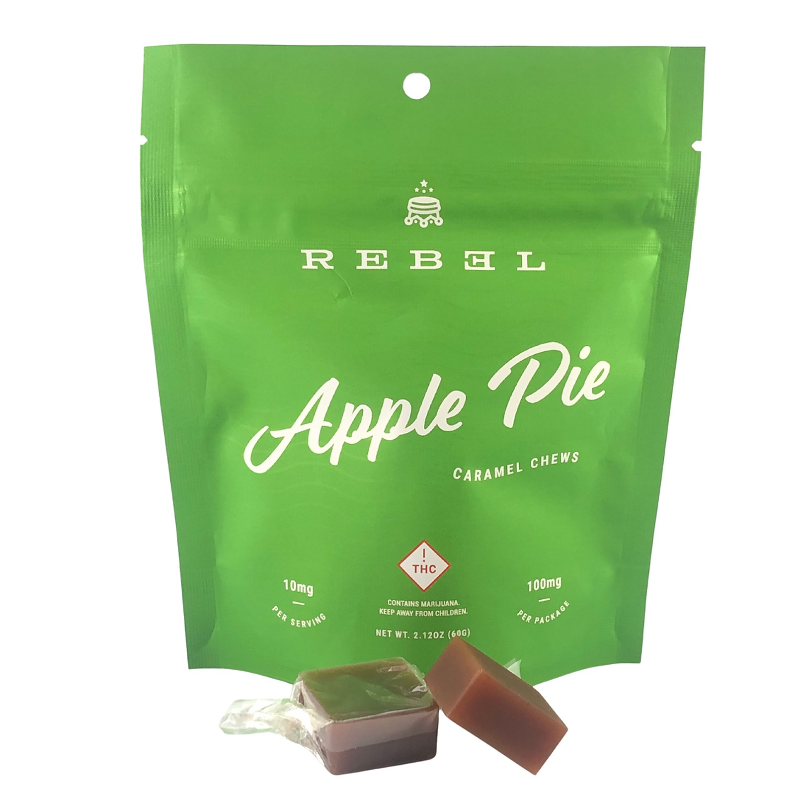 Photograph of product: Apple Pie Caramel Chews-100mg