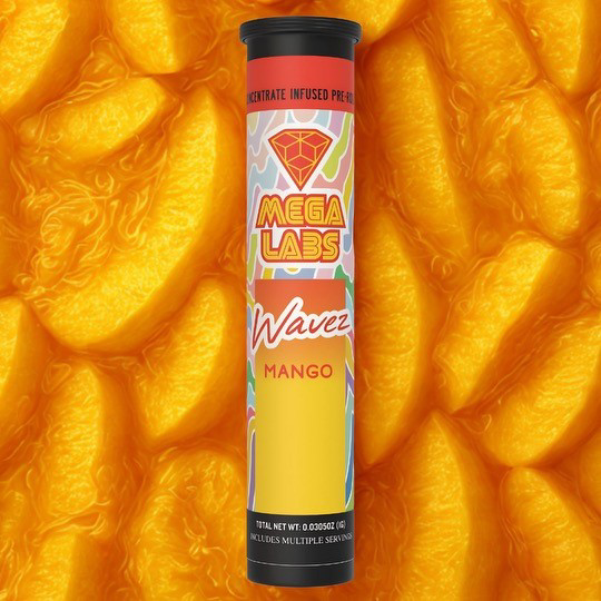 Photograph of product: Wavez Mango (S) 1g Live Resin Infused Pre Roll