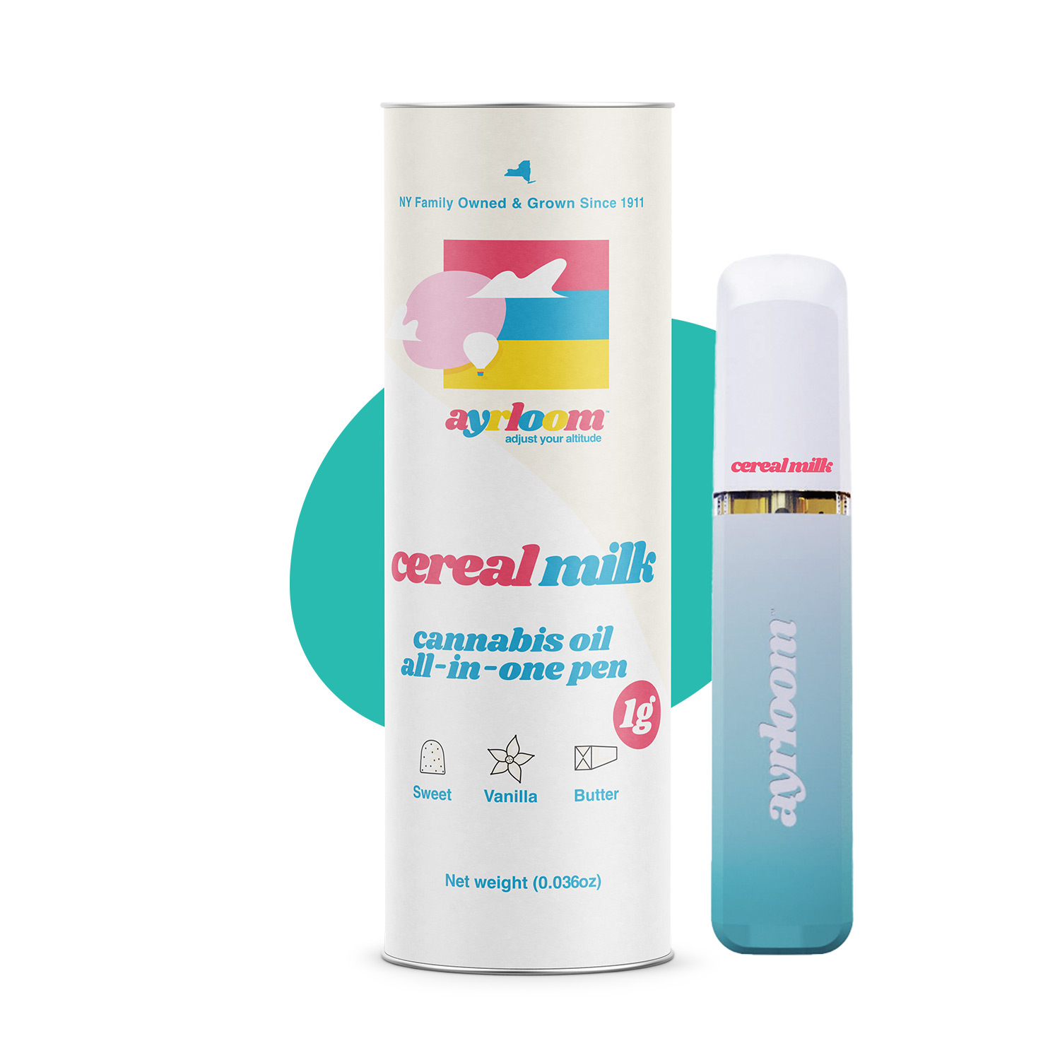Photograph of product: Ayrloom - Vape AIO Pen - Cereal Milk
