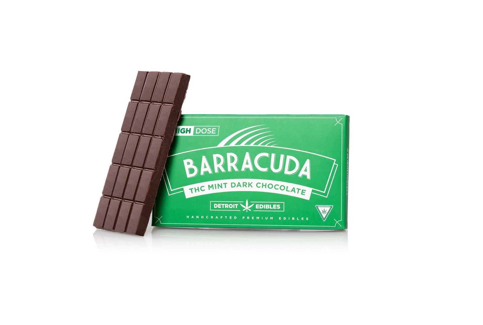 Photograph of product: BARRACUDA BAR | MINT | DARK CHOCOLATE | 200MG | REC