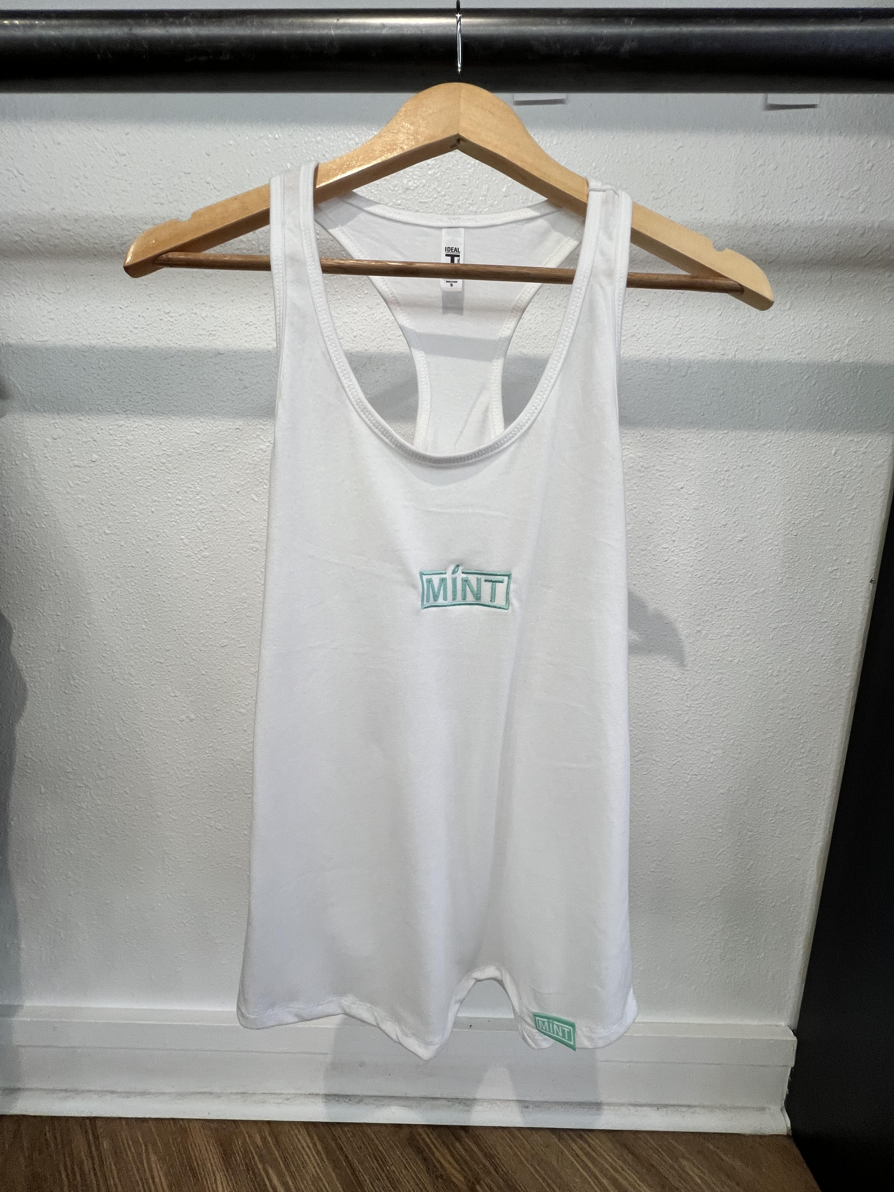 Photograph of product: Racerback Tank-Top - White - Small