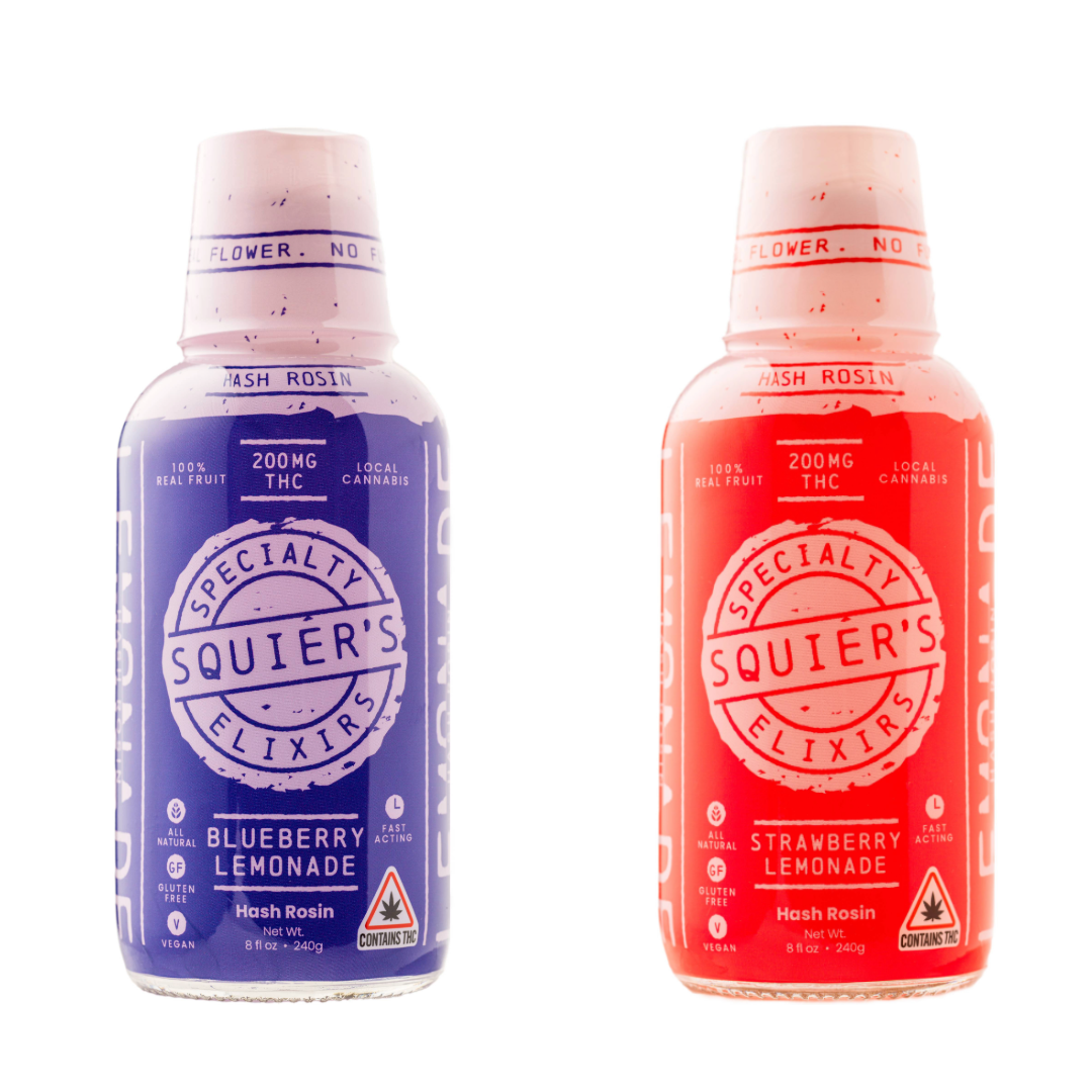 Photograph of product: Drink Additive Tincture | Squier's Elixirs | Blueberry Lemonade | 200mg