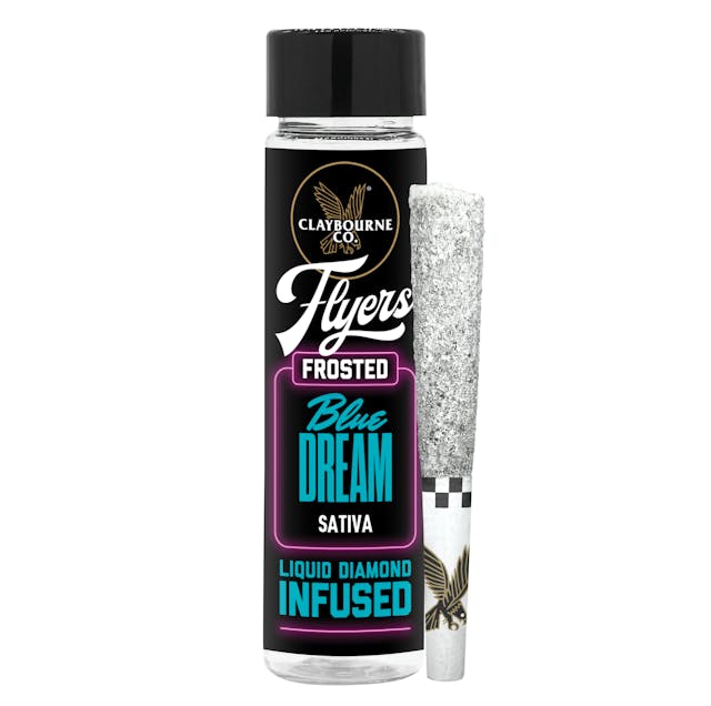 Photograph of product: Blue Dream Frosted Flyers 2pk Prerolls 1g - 