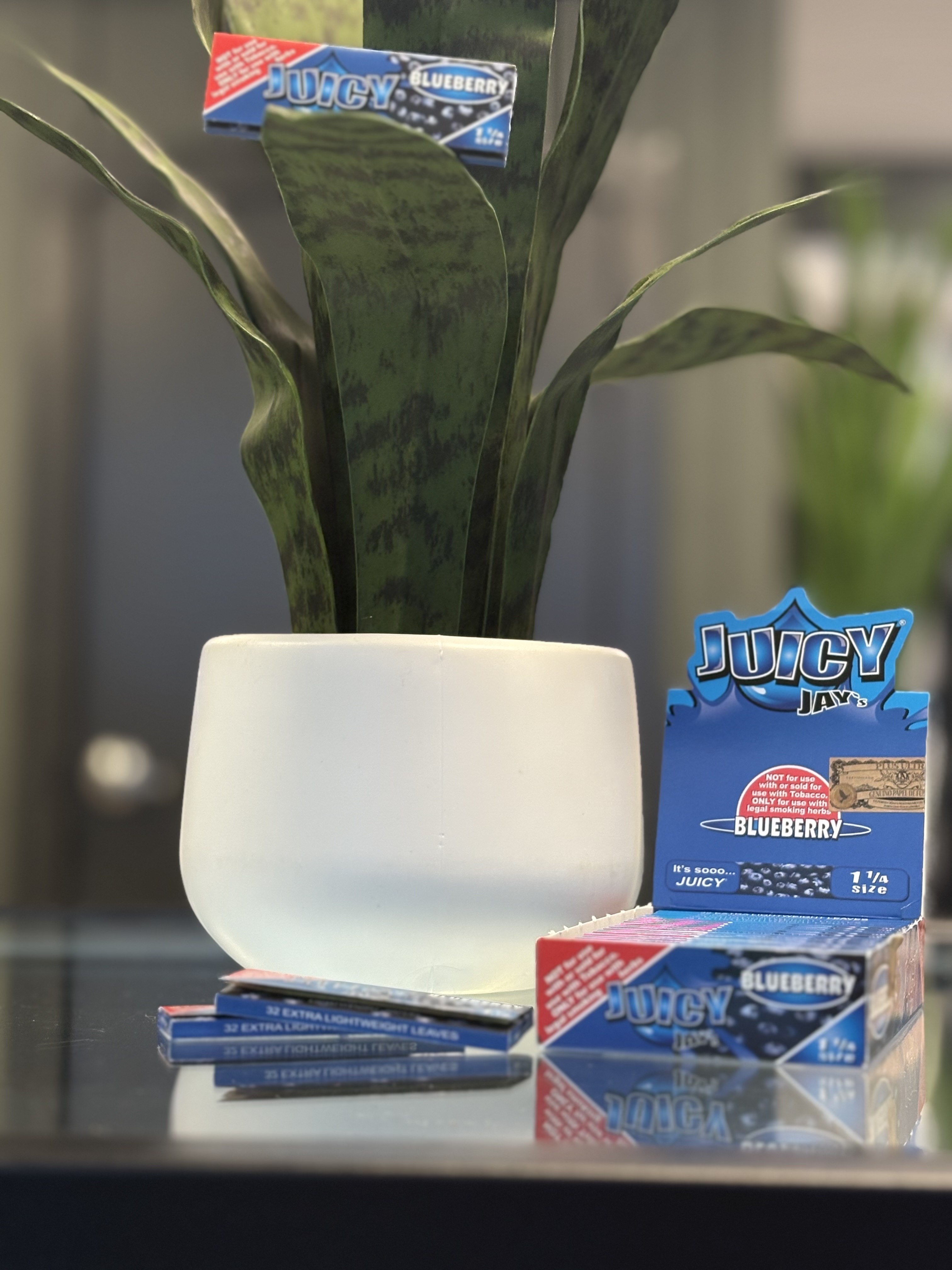 Photograph of product: Juicy Jay's 1 1/4 Blueberry Papers
