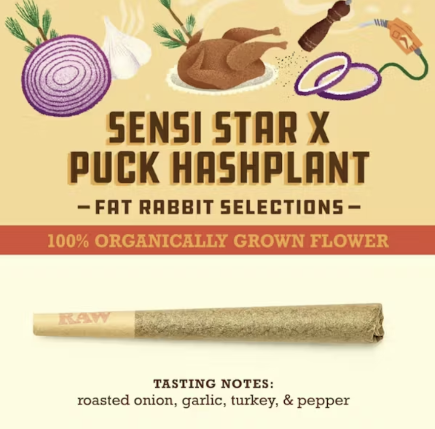 Photograph of product: Paper Crane Sensi Star x Puck au chocolatplant 1g Preroll