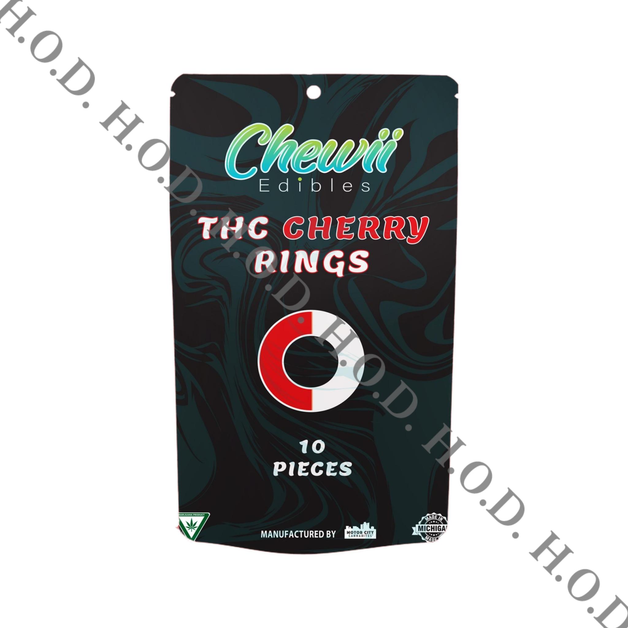 Photograph of product: Chewii Cherry Ring Gummies 200mg