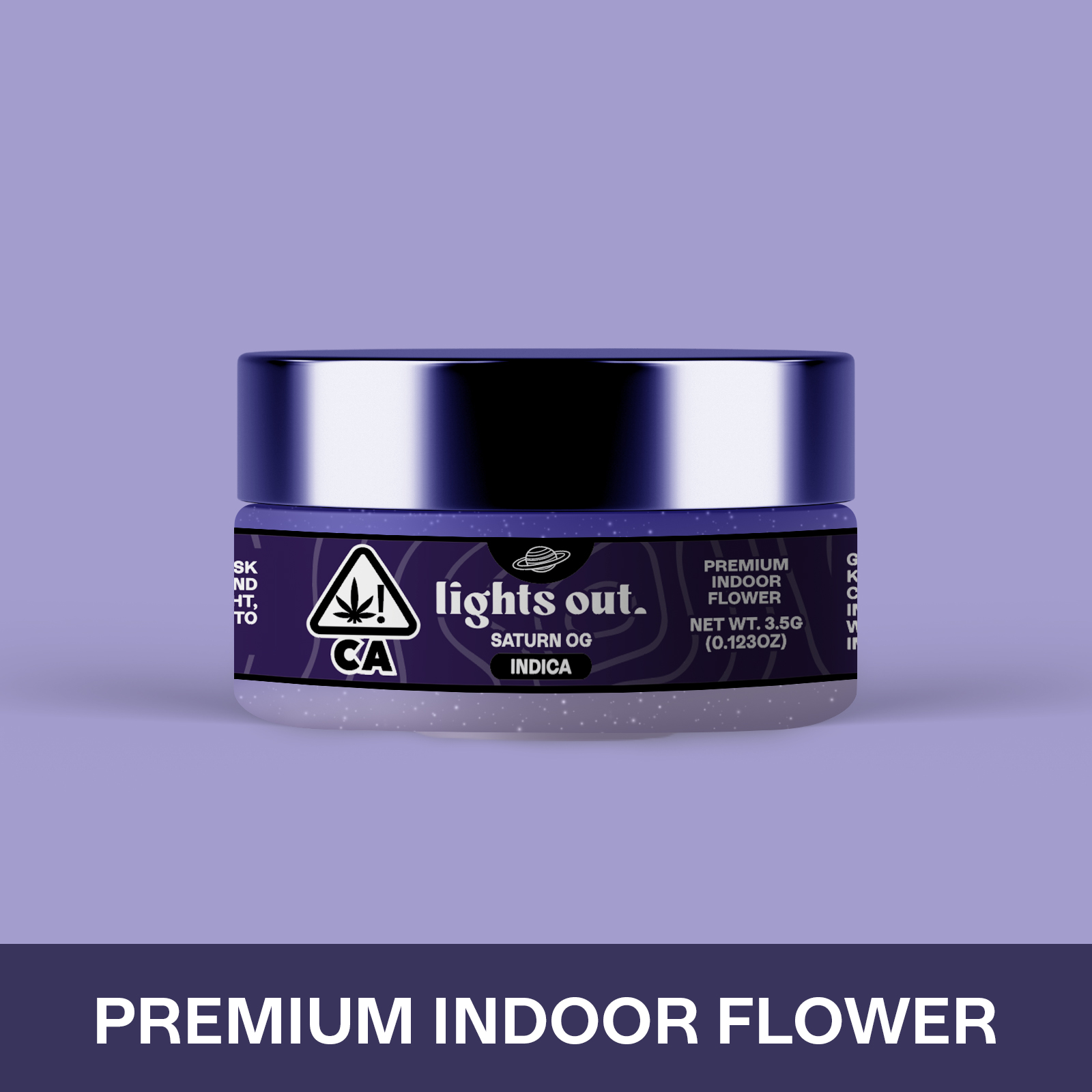 Photograph of product: Lights Out - Saturn OG (Oui'd) Flower - 3.5g
