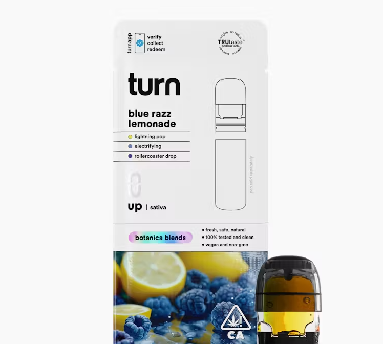 Photograph of product: Blue Razz Lemonade Pog