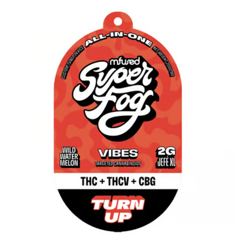 Photograph of product: Disposable Vape Vibes Turn Up Watermelon TH-oui+TH-ouiV+CBG (Targeted Cannabinoids Flavored) mf