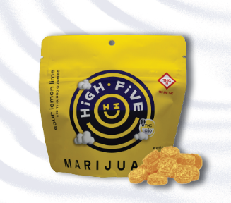 Photograph of product: 100mg Gummies | Sour Lemon Lime 1:10 TH-oui+CBD
