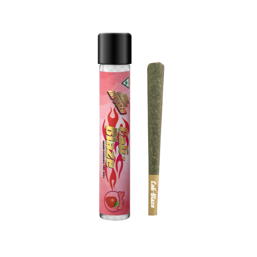 Photograph of product: Cali Blaze Strawberry Infused Pre-Roll