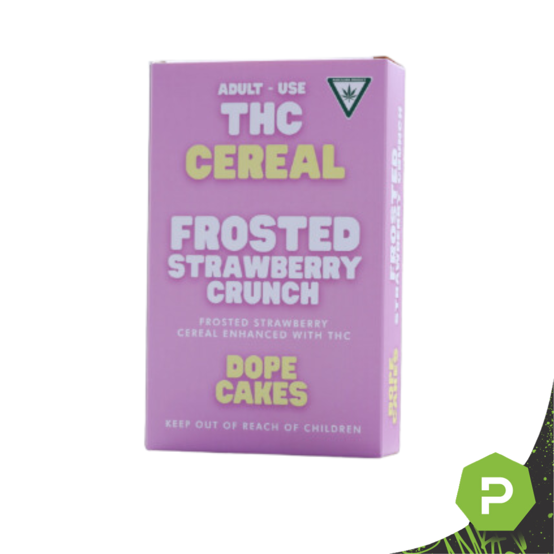 Photograph of Product: Dope Cakes | 120mg Cereal | Frosted Strawberry Crunch