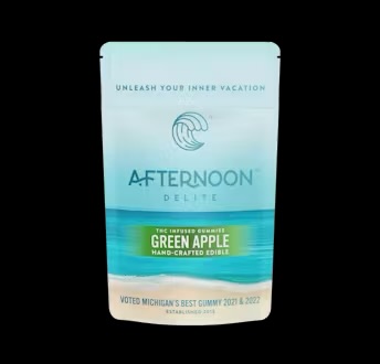Photograph of product: Afternoon Delight: Green Apple 200MG Gummies