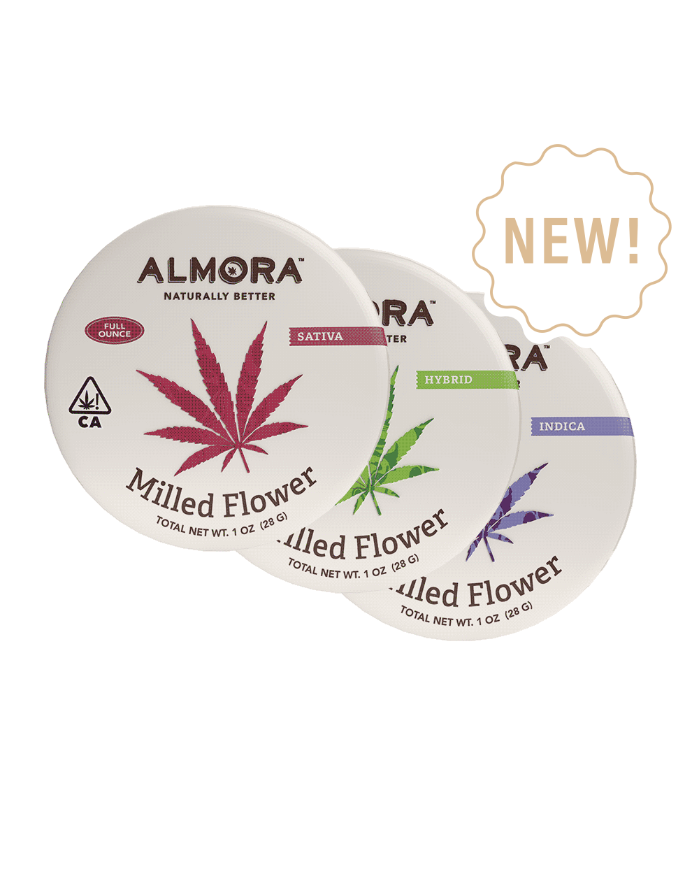 Photograph of product: Almora Farm | Flower Milled Hybrid Blend - 28g